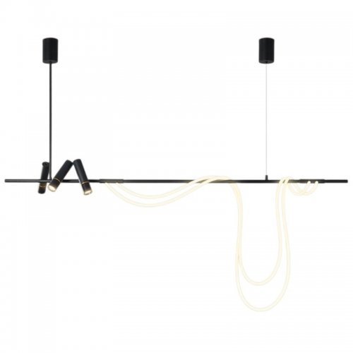 Подвесной светильник 7242P 7242P/L1200 black/white Подвесной светильник 7242P 7242P/L1200 black/white