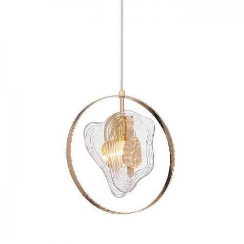Подвесной светильник DeLight Collection Cowley P60669-1 gold/clear