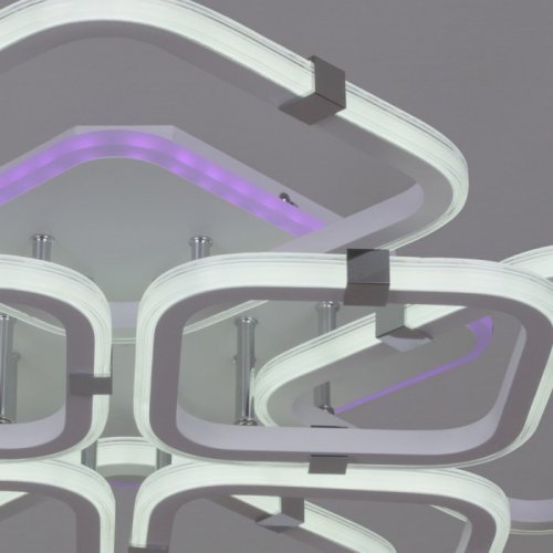 Потолочная светодиодная люстра Reluce 06321-3.3-4+4A WH+CR (RGB) Потолочная светодиодная люстра Reluce 06321-3.3-4+4A WH+CR (RGB)