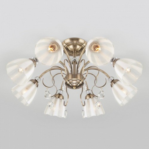 Потолочная люстра Eurosvet Floranse 30155/8 античная бронза Потолочная люстра Eurosvet Floranse 30155/8 античная бронза