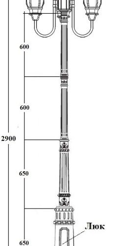 Наземный фонарь Oasis Light AMERICA S 83410SB 10 E7 Bl