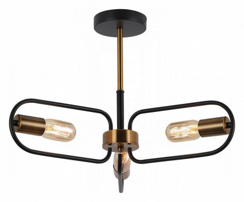 Потолочная люстра Illumico IL8253-3COU-79 BK GD