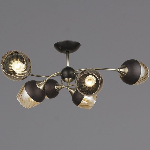 Потолочная люстра Reluce 04250-0.3-06 BK+AB