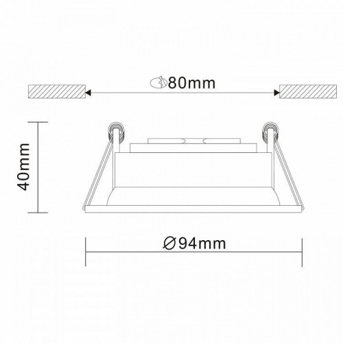 Встраиваемый светильник ST Luce ST208.508.01