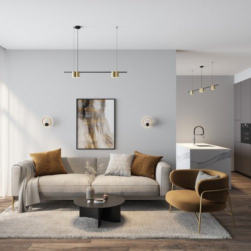 Подвесной светильник Denkirs Orbit DK4063-BK+SG