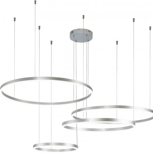 Подвесной светодиодный светильник Indigo Galass 14001/4P Silver V000016L
