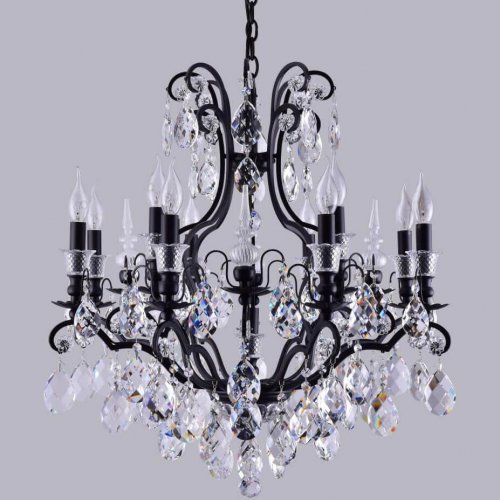 Подвесная люстра Crystal Lux Magnifico MAGNIFICO SP13 BLACK/TRANSPARENT Подвесная люстра Crystal Lux Magnifico MAGNIFICO SP13 BLACK/TRANSPARENT
