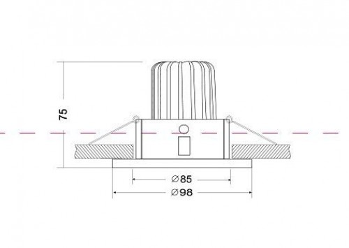 Встраиваемый светодиодный светильник Maytoni Zoom DL031-2-L12W Встраиваемый светодиодный светильник Maytoni Zoom DL031-2-L12W