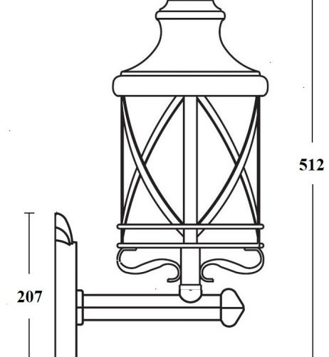 Настенный фонарь уличный Oasis_Light LUCERNA 84801 Gb Настенный фонарь уличный Oasis_Light LUCERNA 84801 Gb