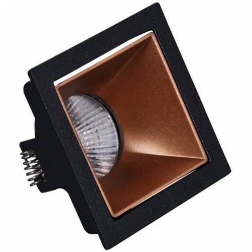 Точечный светильник Reluce 16086-9.0-001PT MR16 BK+ROSE GD