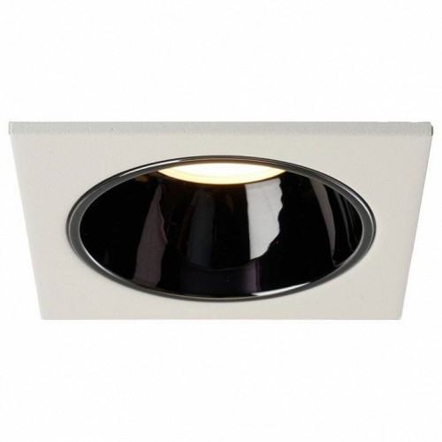 Светильник встраиваемый Feron DL3112 потолочный MR16 G5.3 белый + черный хром 51405