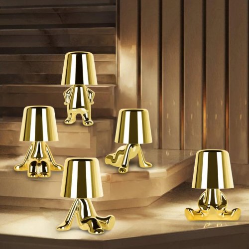 Интерьерная настольная лампа Brothers 10233/E Gold