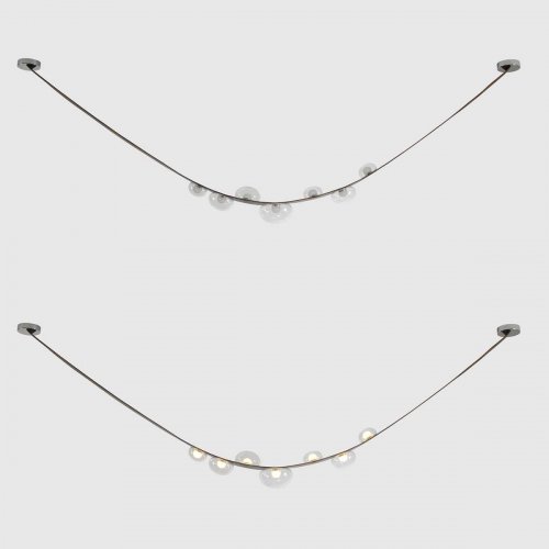 Подвесной светильник Crystal Lux BOSQUE SP7 L3000 BROWN/TRANSPARENT