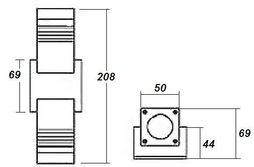 Настенный светильник уличный Oasis_Light TUBE LED W78052 Gr Настенный светильник уличный Oasis_Light TUBE LED W78052 Gr