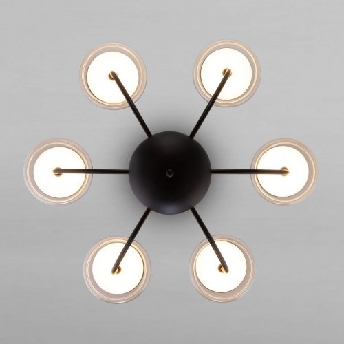 Подвесная светодиодная люстра Eurosvet Fungo 50388 LED черный Подвесная светодиодная люстра Eurosvet Fungo 50388 LED черный