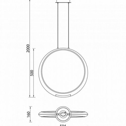 Подвесной светодиодный светильник Mantra Ring 6170