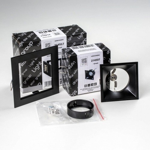 Встраиваемый светильник Lightstar Domino D51707BMOD