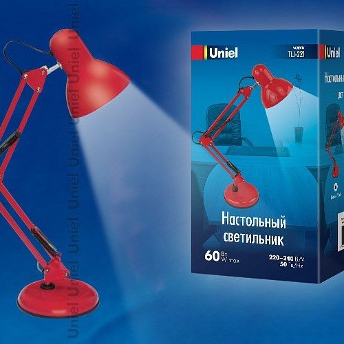 Настольная лампа (UL-00002121) Uniel TLI-221 Red E27