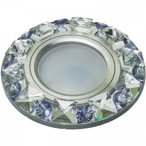 Точечный светильник Fametto Peonia DLS-P123 GU5.3 CHROME/CLEAR+PURPLE Точечный светильник Fametto Peonia DLS-P123 GU5.3 CHROME/CLEAR+PURPLE