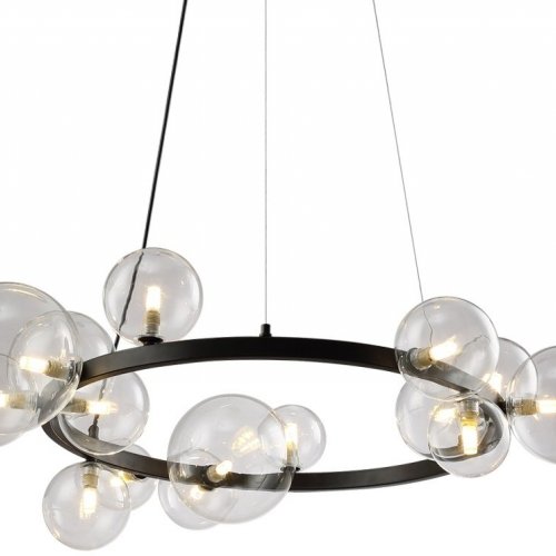 Подвесная люстра DeLight Collection Art Deco Bubble OMG1075R black/clear Подвесная люстра DeLight Collection Art Deco Bubble OMG1075R black/clear