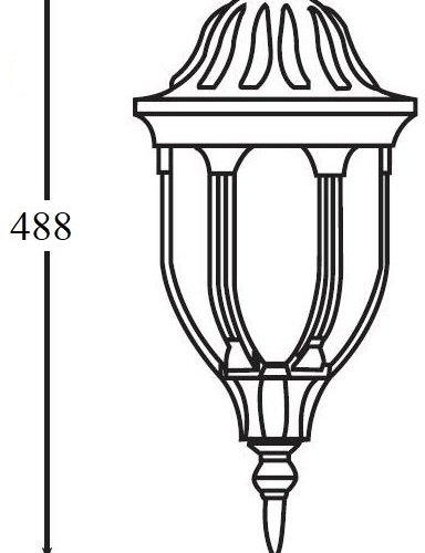 Потолочный светильник уличный Oasis Light GENUYA 92105A Bl