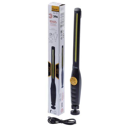 Автомобильный светодиодный фонарь ЭРА аккумуляторный 375х35 530 лм AA-701 Автомобильный светодиодный фонарь ЭРА аккумуляторный 375х35 530 лм AA-701