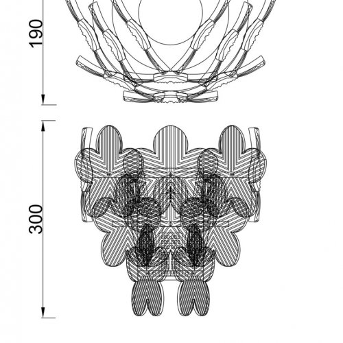 Бра Fleur LE6867/1 GD