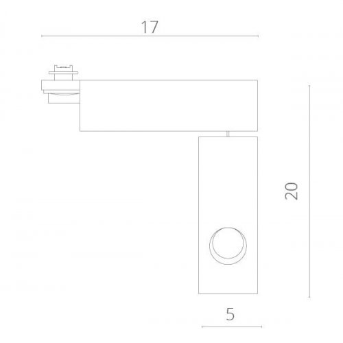 Трековый светильник Arte Lamp Astuzia A2120PL-1WH