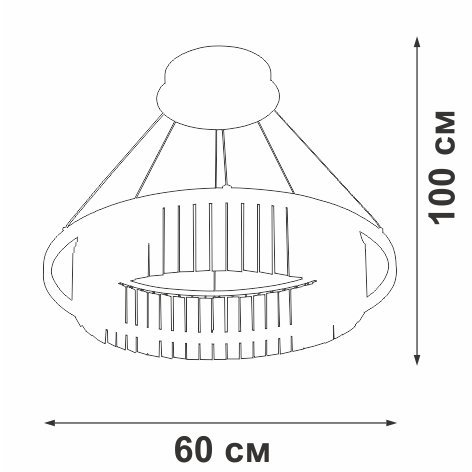 Подвесной светодиодный светильник Vitaluce V5401-1/1S