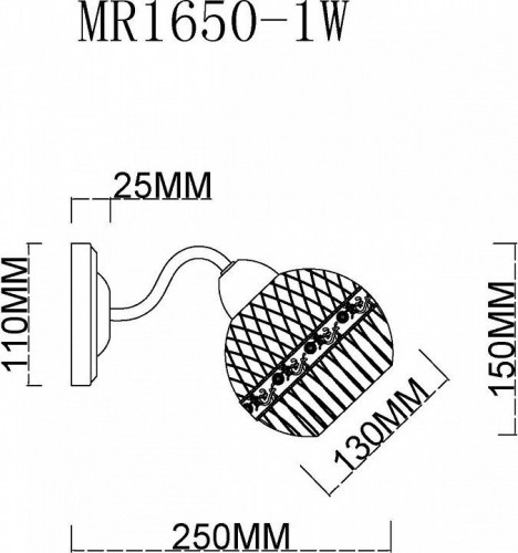 Бра MyFar Frank MR1650-1W Бра MyFar Frank MR1650-1W