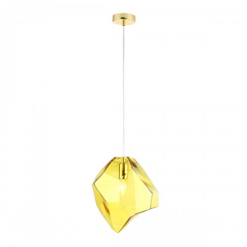 Подвесной светильник Crystal Lux NUESTRO SP1 GOLD/AMBER