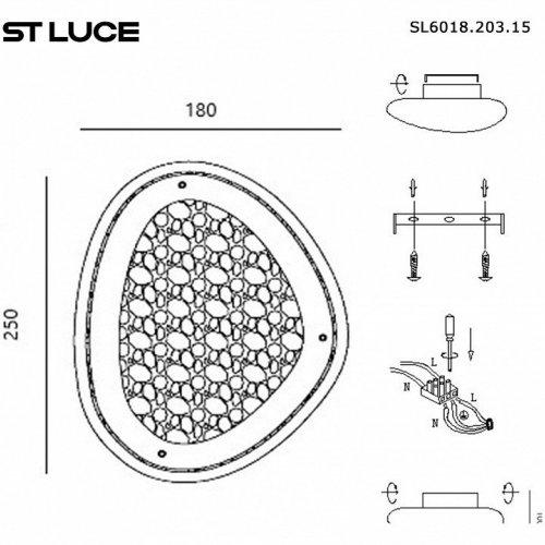 Настенный светильник ST Luce Enigma SL6018.203.15