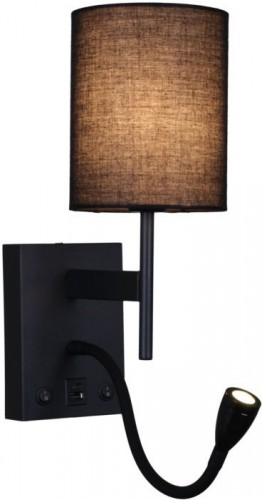 Бра Reluce 86210-9.2-001KT LED3W+E14 BK