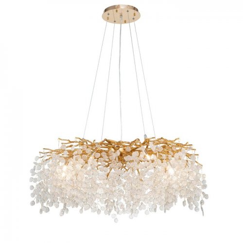 Подвесная люстра DeLight Collection Shiro-noda FTB006R-100 brass/clear