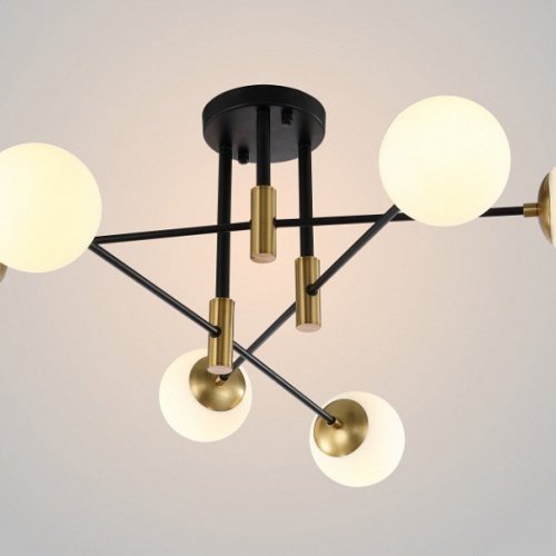 Потолочная люстра Crystal Lux FIDEL FIDEL PL6 BLACK