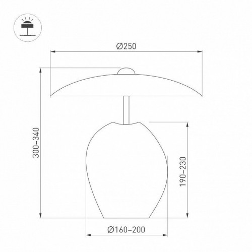 Настольная лампа декоративная Arlight UMANI 061711