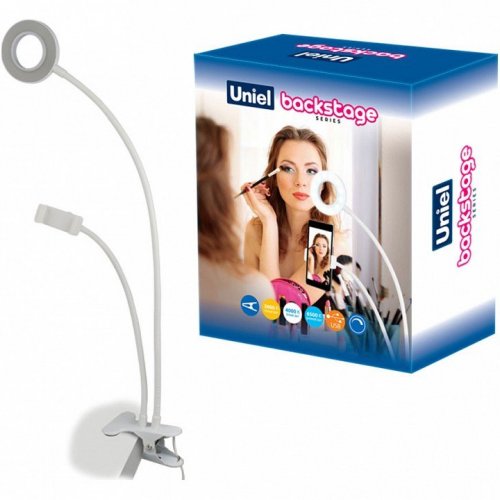 Настольная лампа кольцевая Uniel Backstage UL-00006867 Настольная лампа кольцевая Uniel Backstage UL-00006867