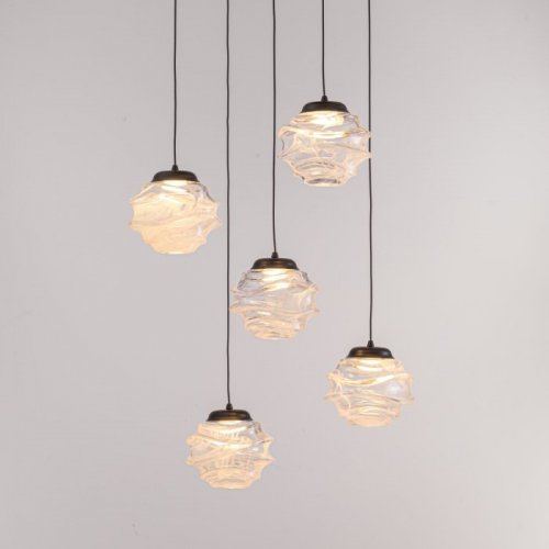 Подвесной светильник MD25030003 MD25030003-5A matt black/clear