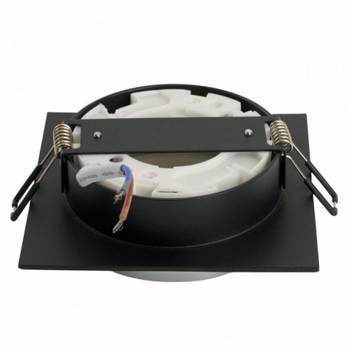 Светильник встраиваемый Feron DL506 потолочный GX53 черный + серебро квадрат 51363