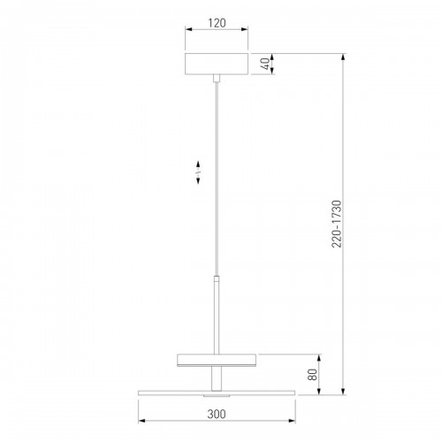 Подвесной светодиодный светильник Eurosvet Thasos 40342 LED латунь