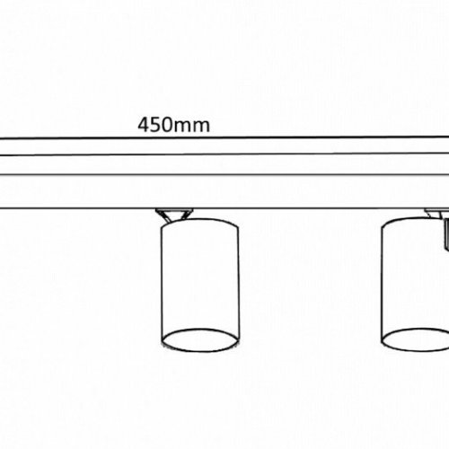 Спот Crystal Lux CLT 017CW3 L450 WH