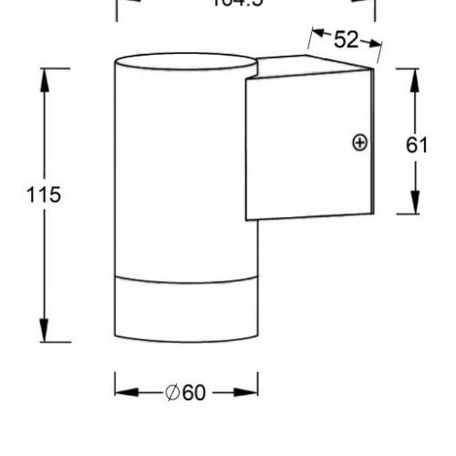 Архитектурная подсветка Oasis Light TUBE 5004-1 Gb