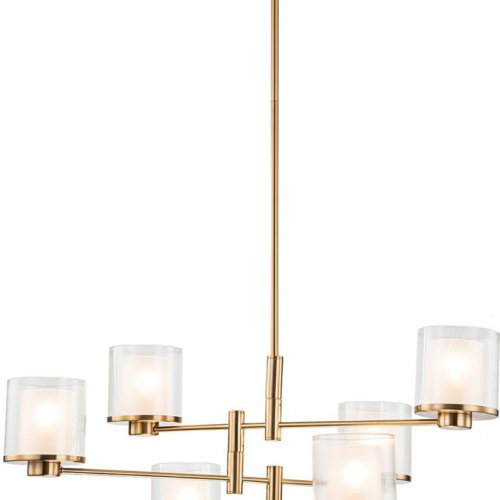 Подвесная люстра Indigo Bilancia 13023/6R Brass V000352 Подвесная люстра Indigo Bilancia 13023/6R Brass V000352