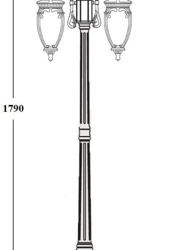 Наземный фонарь Oasis Light VERONA 86208A R