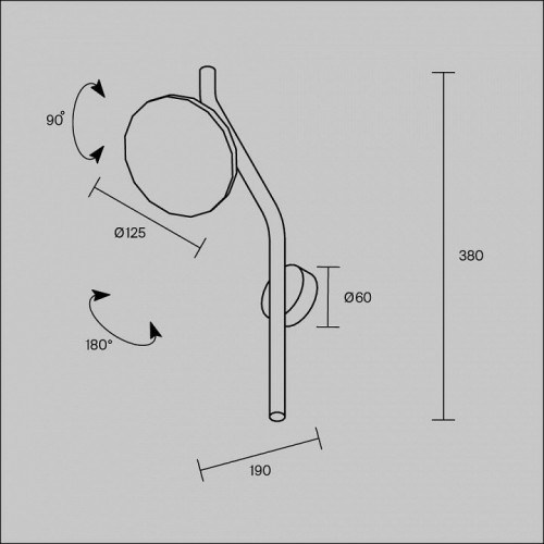 Бра Maytoni Vita MOD451WL-L8B3K