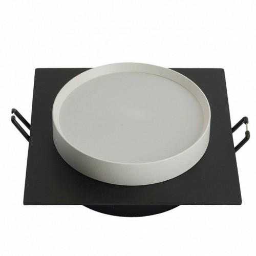 Светильник встраиваемый Feron DL506 потолочный GX53 черный + белый квадрат 51360