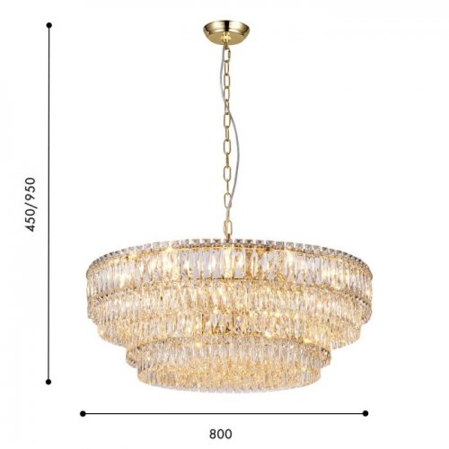 Подвесная люстра Adamas 4781-18P Подвесная люстра Adamas 4781-18P