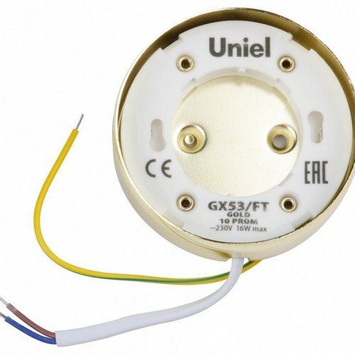Потолочный светильник (UL-00004147) Uniel GX53/FT Gold 10 Prom Потолочный светильник (UL-00004147) Uniel GX53/FT Gold 10 Prom