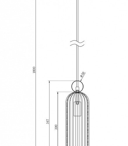 Подвесной светильник Maytoni Antic MOD302PL-01CG