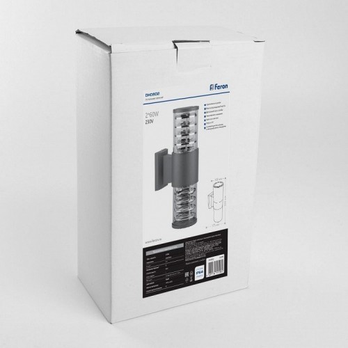 Уличный настенный светильник Feron DH0802 06299 Уличный настенный светильник Feron DH0802 06299